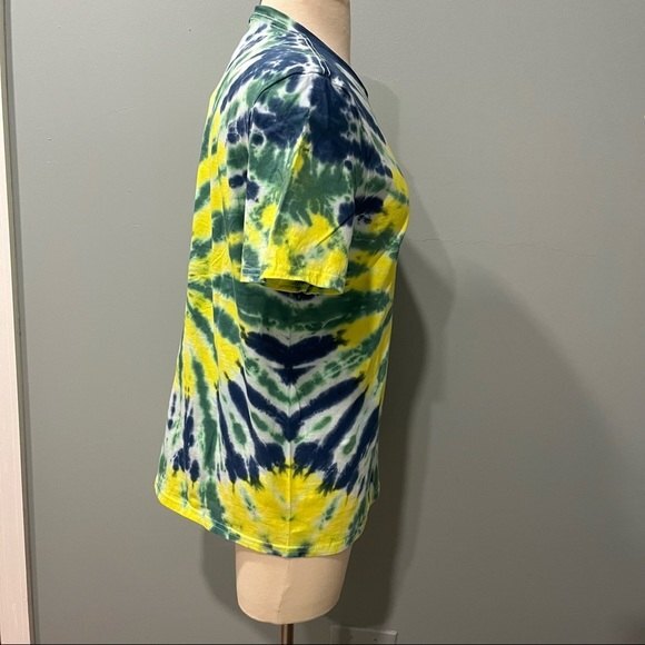 NEW Swirl Tie Dye Unisex Short Sleeve T Shirt Top Medium - Picture 5 of 6